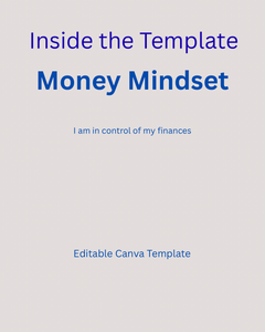 Money Mindset Affirmations – Editable Canva Template